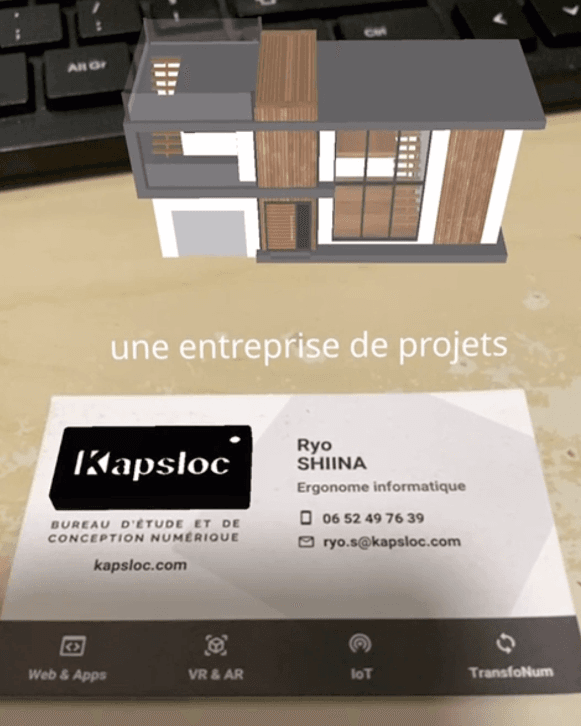 Carte de visite WebAR - 2