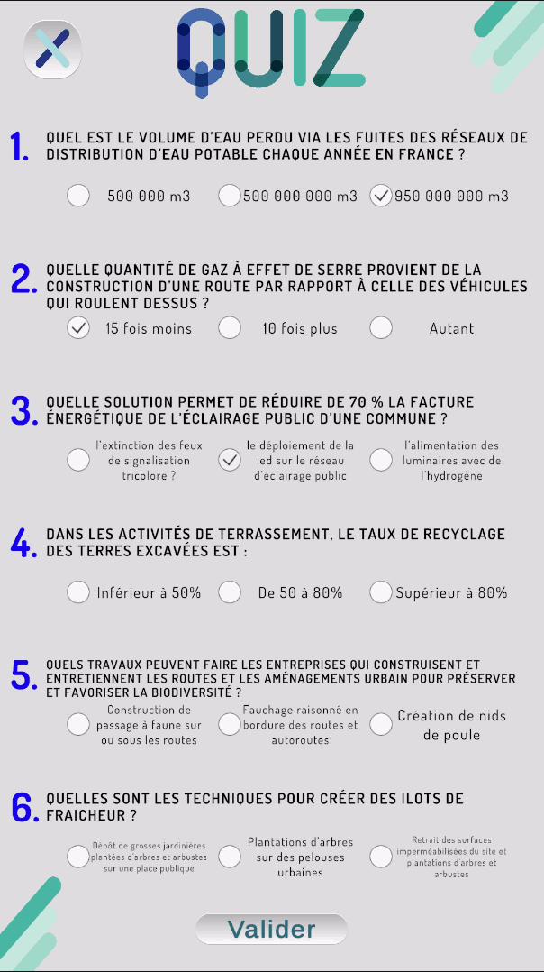 Fédération Nationale des Travaux Publics - Quiz - 1