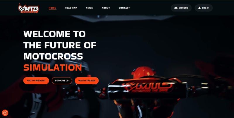 Motocross The Game - Site web