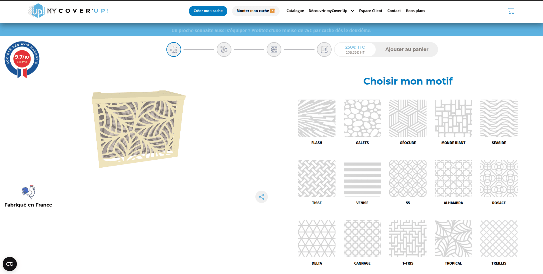 MyCover'Up - Configurateur web 3D - 2