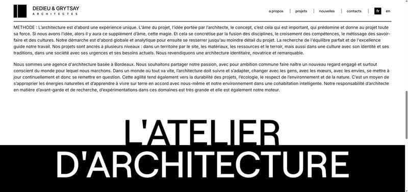 Site vitrine d'architectes - 4